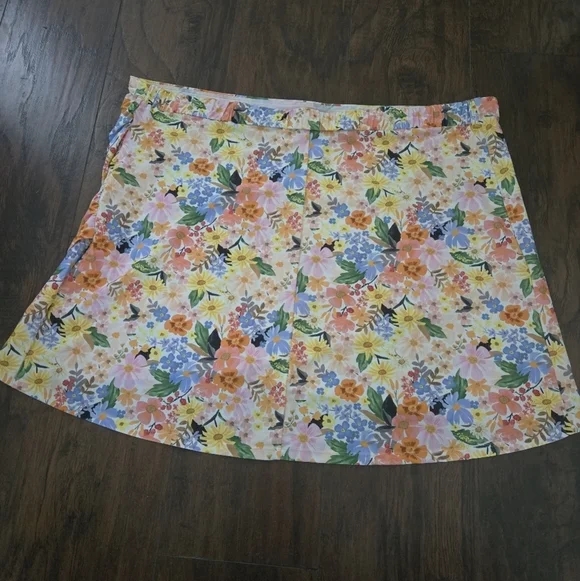 Summersalt Rifle Paper Co Marguerite Floral Ruched Swim Skirt 2XL - Picture 7 of 7